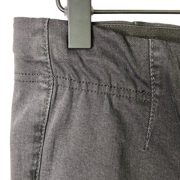 Free People Penny Pull-On Flare Jeans Washed Black We The Free Stretchy Boho - Picture 5 of 16